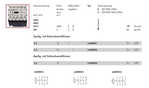 Leistungsschütz LAM